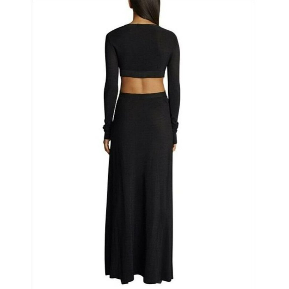 NEW Camilla and Marc Alvar Knit Maxi Dress Black Size 8 cut out sides RRP $850 - Picture 3 of 6